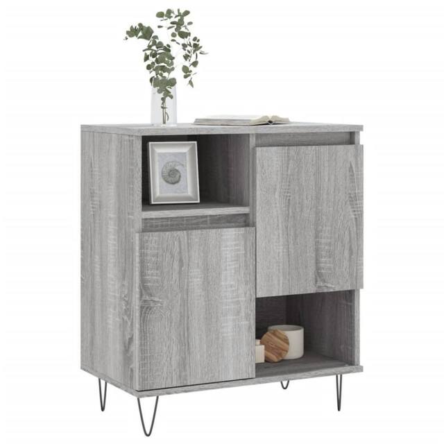 Berkfield Home Sideboard Grey Sonoma 60x35x70 cm Engineered Wood - Size: 60 x 35 x 70 cm - image 1
