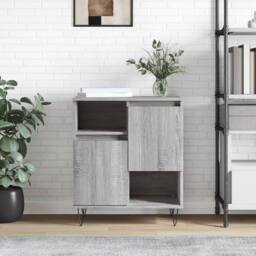 Berkfield Home Sideboard Grey Sonoma 60x35x70 cm Engineered Wood - Size: 60 x 35 x 70 cm - thumbnail 2