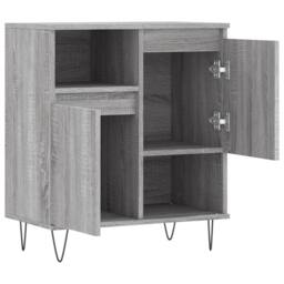 Berkfield Home Sideboard Grey Sonoma 60x35x70 cm Engineered Wood - Size: 60 x 35 x 70 cm - thumbnail 6