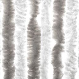 Berkfield Home Fly Curtain Light Grey & White 100x230 cm Chenille - thumbnail 6
