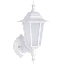 Netlighting Evesham Integrated LED 1 Light Outdoor Wall Lantern Matt White Textured Frosted IP44 - thumbnail 2
