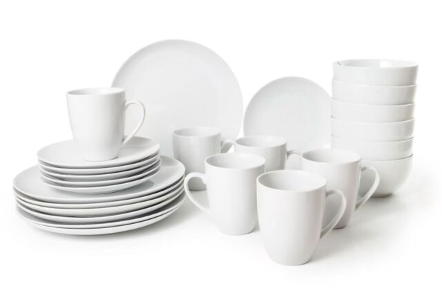 simpa White Porcelain Dinnerware Set - Size: 24 Pack - image 1