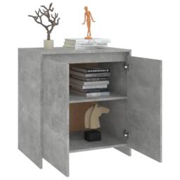 Berkfield Home Sideboard Concrete Grey 70x41x75 cm Engineered Wood - Size: 70 x 41 x 75 cm - thumbnail 5