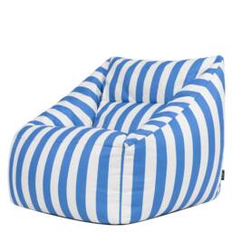 icon Natalia Stripe Soft Woven Kyoto Armchair Bean Bag in Cobalt - thumbnail 4