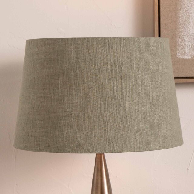 Ruma Sage Green Linen Tapered Shade For Table Lamp - Size: 14 inches - image 1