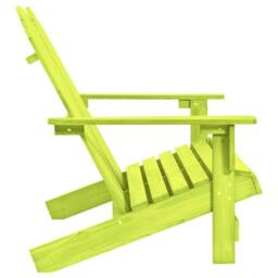 Berkfield Home 2-Seater Garden Adirondack Chair Solid Fir Wood Green - thumbnail 3