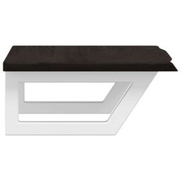 Berkfield Home Basin Shelf Wall Mounted Steel & Solid Wood Oak in Brown - thumbnail 5