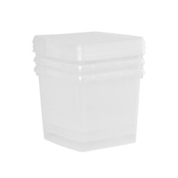 Wham Clip 3x 14L Square Plastic Storage Boxes with Clip Lock Lids in Clear - thumbnail 4