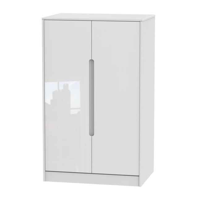 Ready Assembled 2 U Bristol 2 Door Midi Wardrobe (Ready Assembled) in White