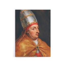 "Artery8 Peter Paul Rubens Portrait of Pope Nicholas V Canvas Wall Art Print - Size: W12"" x H16""" - thumbnail 1