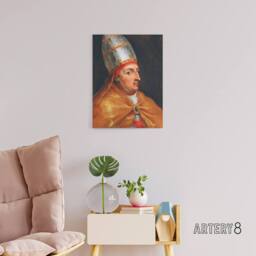 "Artery8 Peter Paul Rubens Portrait of Pope Nicholas V Canvas Wall Art Print - Size: W12"" x H16""" - thumbnail 3