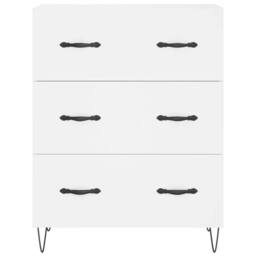 Berkfield Home Sideboard White 69.5x34x90 cm Engineered Wood - thumbnail 5