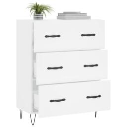 Berkfield Home Sideboard White 69.5x34x90 cm Engineered Wood - thumbnail 4