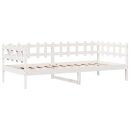 Berkfield Home Daybed with Drawers without Mattress White 80x200 cm Solid Wood - thumbnail 5