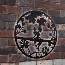 Garden Greatness Solar Fairy Wall Art Garden Light in Beige - thumbnail 1