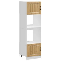 Berkfield Home Oven Cabinets 2 pcs Kalmar Artisan Oak Engineered Wood in Brown - thumbnail 2
