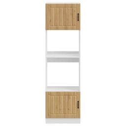 Berkfield Home Oven Cabinets 2 pcs Kalmar Artisan Oak Engineered Wood in Brown - thumbnail 4