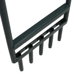 Berkfield Home Lawn Aerator with 5 Hollow Tines Green Powder-coated Steel - thumbnail 4
