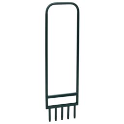 Berkfield Home Lawn Aerator with 5 Hollow Tines Green Powder-coated Steel - thumbnail 1