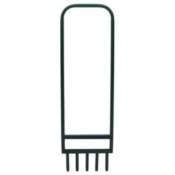 Berkfield Home Lawn Aerator with 5 Hollow Tines Green Powder-coated Steel - thumbnail 2