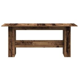 Berkfield Home Dining Table Old Wood 180x90x76 cm Engineered Wood in Brown - Size: 180 x 90 x 76 cm - thumbnail 4