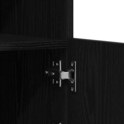 Berkfield Home Sideboard with LED Lights Black Oak 60, 5x37x67 cm - Size: 5 x 37 x 67 cm - thumbnail 9