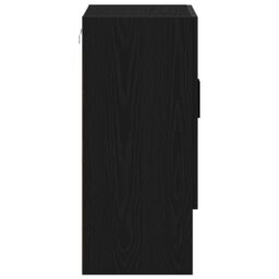 Berkfield Home Wall Cabinet Black Oak 60x31x70 cm Engineered Wood - Size: 60 x 31 x 70 cm - thumbnail 6