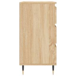 Berkfield Home Sideboard Sonoma Oak 60x35x70 cm Engineered Wood in Light Brown - Size: 60 x 35 x 70 cm - thumbnail 7