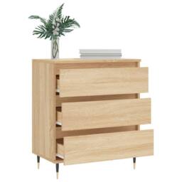 Berkfield Home Sideboard Sonoma Oak 60x35x70 cm Engineered Wood in Light Brown - Size: 60 x 35 x 70 cm - thumbnail 4