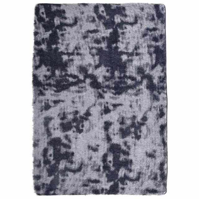 Berkfield Home Shaggy Rug High Pile NAVARRA Dark Grey 120x170 cm Polyester - Size: Medium - image 1