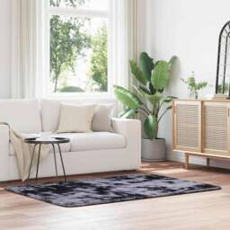 Berkfield Home Shaggy Rug High Pile NAVARRA Dark Grey 120x170 cm Polyester - Size: Medium - thumbnail 2