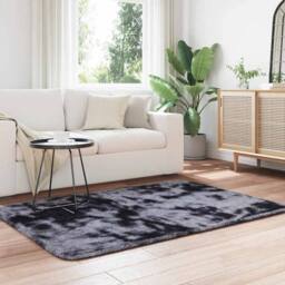 Berkfield Home Shaggy Rug High Pile NAVARRA Dark Grey 120x170 cm Polyester - Size: Medium - thumbnail 3