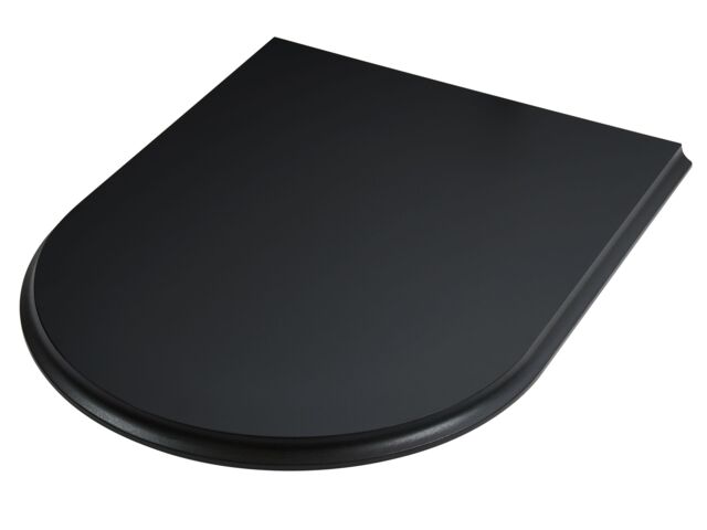 Adam Fires & Fireplaces Adam Double Sided Curved Stove Hearth in Black - image 1