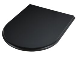 Adam Fires & Fireplaces Adam Double Sided Curved Stove Hearth in Black - thumbnail 1