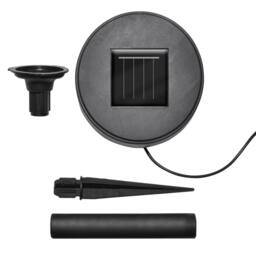 Berkfield Home Garden Lights 6 pcs LED with Spike Anchors & Solar Panels in White - thumbnail 5
