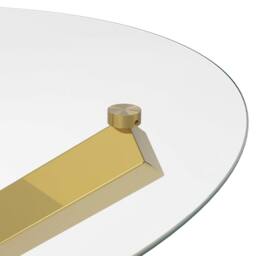 Wyld Haus San Sebastian Clear Glass Round Dining Table 4 Seater - thumbnail 5