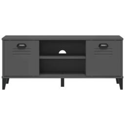 Berkfield Home Shoe Bench VIKEN Anthracite Grey 106x35x45 cm Engineered Wood in Dark Grey - Size: 106 x 35 x 45 cm - thumbnail 5