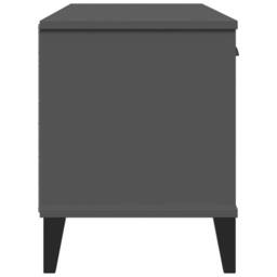 Berkfield Home Shoe Bench VIKEN Anthracite Grey 106x35x45 cm Engineered Wood in Dark Grey - Size: 106 x 35 x 45 cm - thumbnail 6