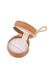SHEONLY Women's Mini Portable PU Leather Travel Jewellery Box in Brown - thumbnail 2