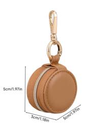 SHEONLY Women's Mini Portable PU Leather Travel Jewellery Box in Brown - thumbnail 5