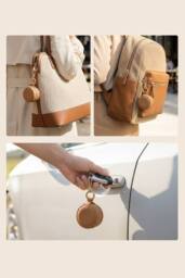 SHEONLY Women's Mini Portable PU Leather Travel Jewellery Box in Brown - thumbnail 6