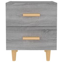 Berkfield Home Bed Cabinets 2 pcs Grey Sonoma 40x35x47.5 cm - thumbnail 3
