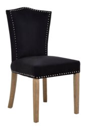Orsina Velvet Dining Chair, Classic Velvet Chair, Cozy Dining Chair for Dining Room, Living Room, Home, Office in Black - thumbnail 7