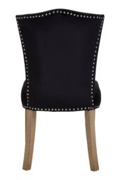 Orsina Velvet Dining Chair, Classic Velvet Chair, Cozy Dining Chair for Dining Room, Living Room, Home, Office in Black - thumbnail 2