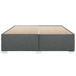 Berkfield Home Bed Frame without Mattress Dark Grey¬†Super King Fabric in Grey - Size: Super King - thumbnail 4