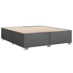 Berkfield Home Bed Frame without Mattress Dark Grey¬†Super King Fabric in Grey - Size: Super King - thumbnail 6
