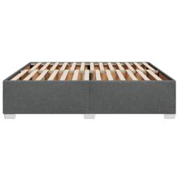 Berkfield Home Bed Frame without Mattress Dark Grey¬†Super King Fabric in Grey - Size: Super King - thumbnail 5