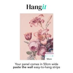 Superfresco Easy Antique Floral Soft Blush Print To Order 3m x 2.8m Mural in Pink - thumbnail 3