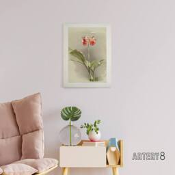 "Artery8 F Sander Phaius Hybridus Cooksonii Orchid Flowers Canvas Art Print - Size: W12"" x H16""" - thumbnail 3