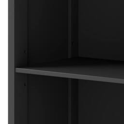 Levede Tall Bathroom Cabinet Freestanding Slim Bathroom Storage Cupboard Unit in Black - thumbnail 6